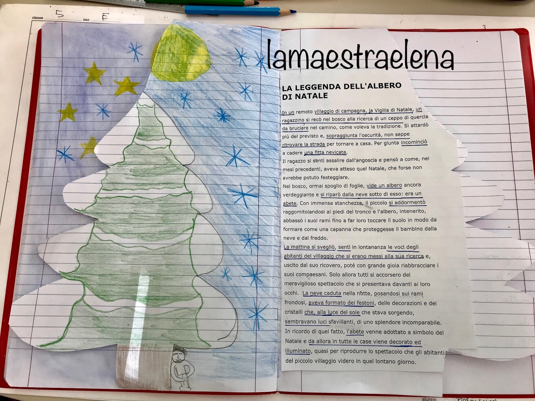 La Leggenda Dell Albero Di Natale Per Bambini.I Come Italiano Lamaestraelena It