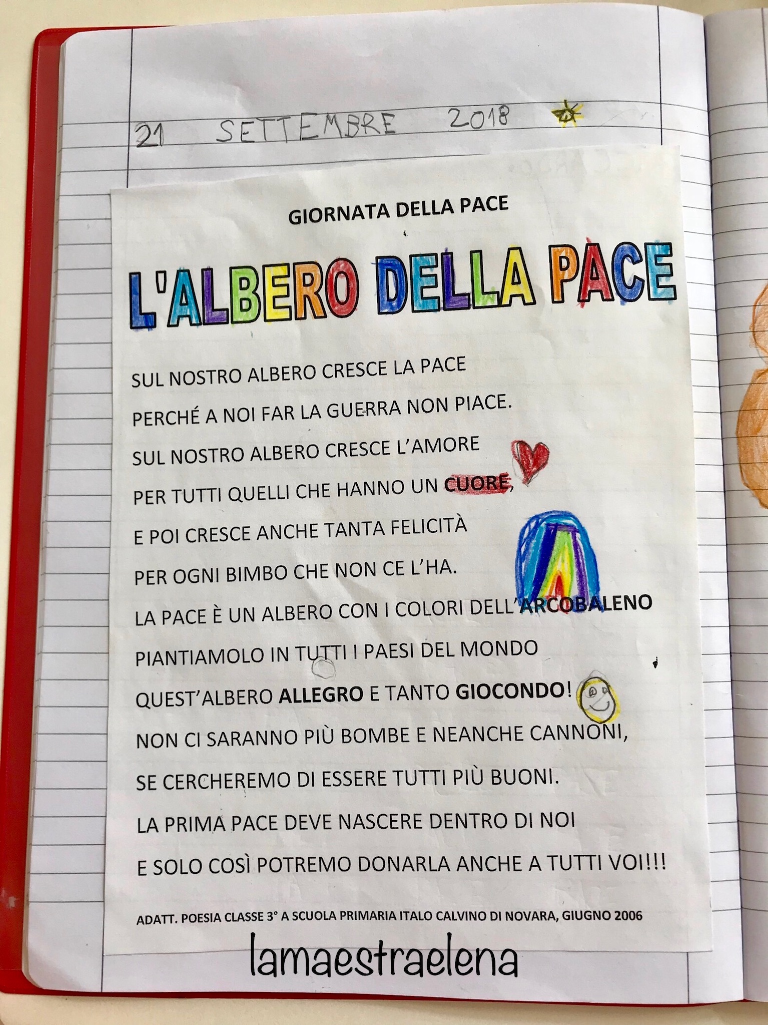 Poesie Di Natale Sulla Pace Per Bambini.I Come Italiano Lamaestraelena It